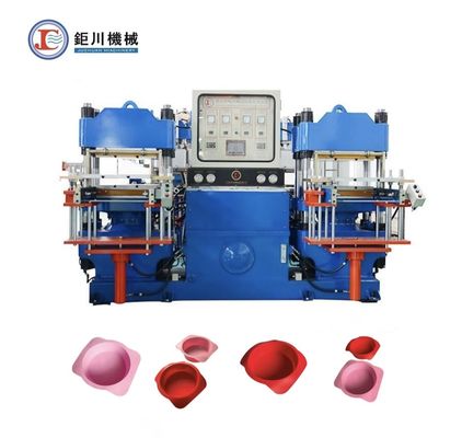 ไฮดรอลิก Hot Presses วัลคานิซิ่ง Moding Machine สําหรับการทําซิลิโคนเค้ก Mold